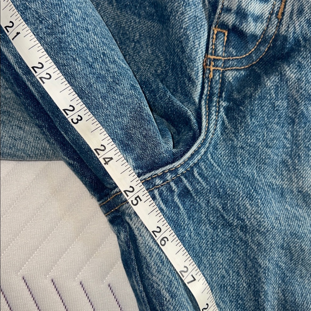 We The Free Good Luck Mid Rise Barrel Jeans Sz 32 - Picture 10 of 12